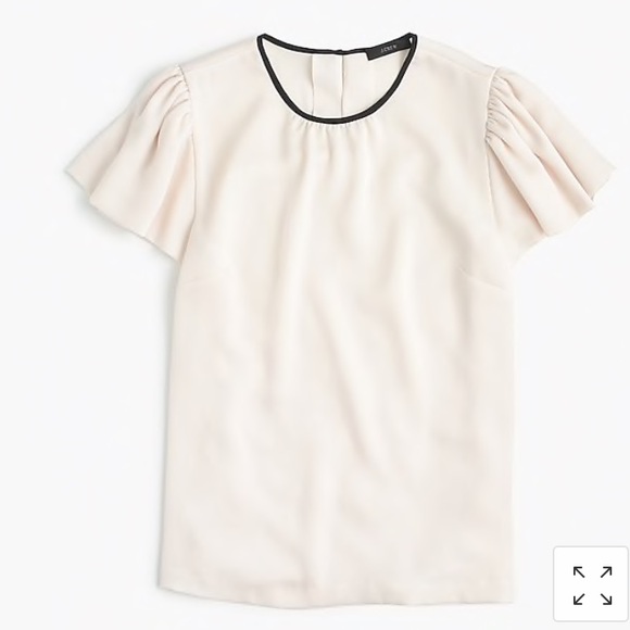 J. Crew Tops - J. Crew Drapey Crepe Cap Sleeve Blouse NWT